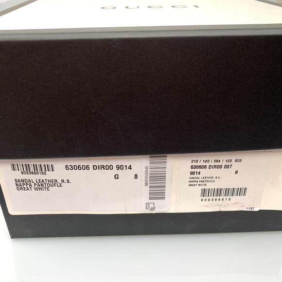 NIB Gucci Original Gucci Slide Sandals Size 8 main image 6